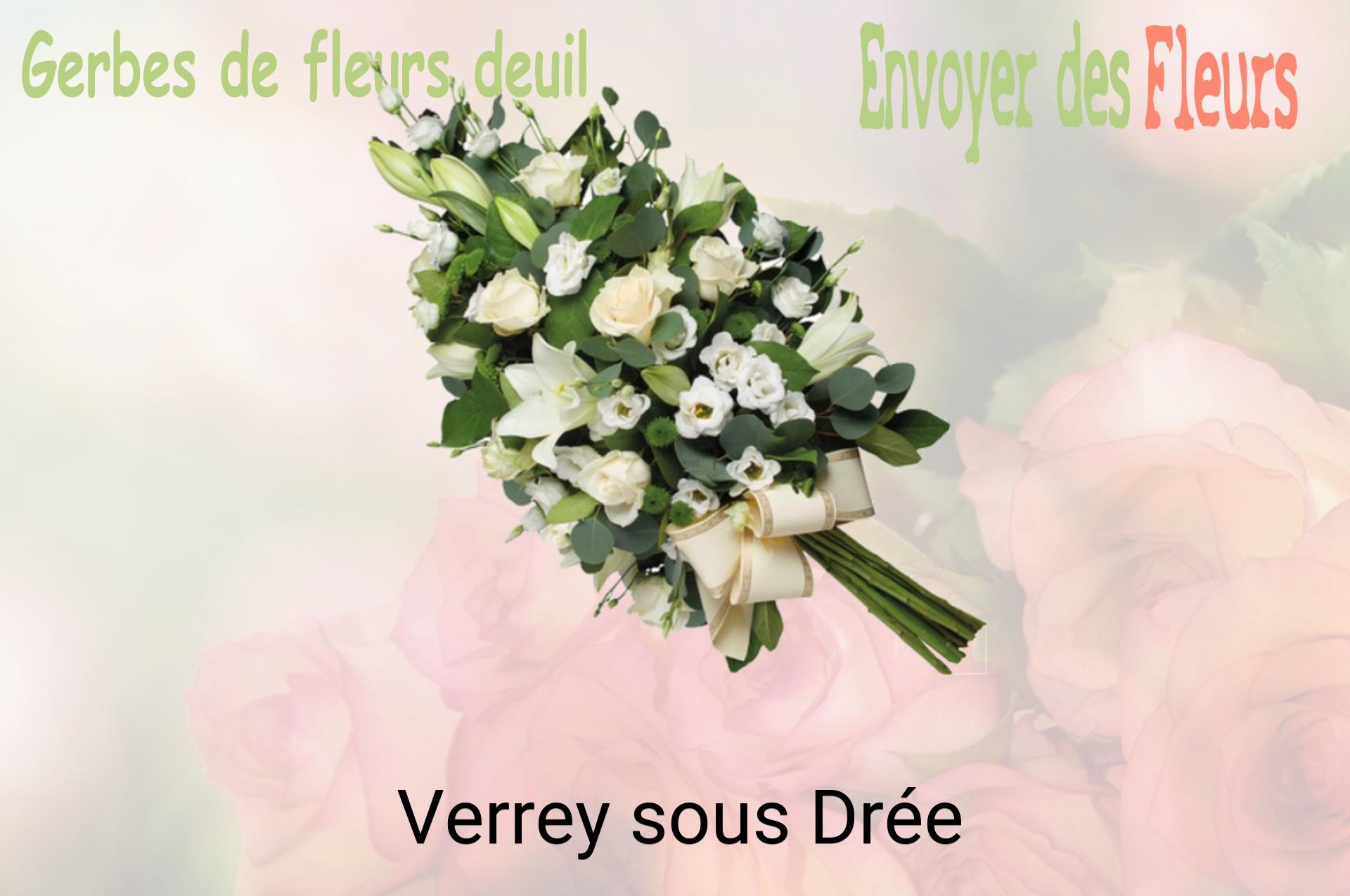 Gerbe de fleurs de deuil livrée à Verrey-sous-Drée